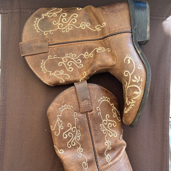 smoky mountain Cowgirl boots kids size 2 - Picture 1 of 6